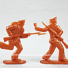 Солдатики из пластика Матросы, 54 мм (9+3 шт, цвет-медный, б/к), Воины и битвы