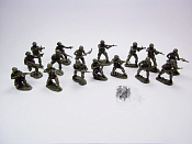 Солдатики из пластика VIETNAM U.S. MARINES (OD Green) 16 in 8 (6 weapons), 1:32, TSSD - фото