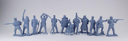 Солдатики из пластика Набор солдатиков №21 «Японская армия, 1904-1905гг.», серо-голубые 1/32 Инженеръ Басевичъ