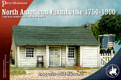 Сборные фигуры из пластика Северо-американский фермерский дом 1750-1900 BOX Perry - фото