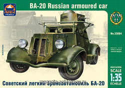 Сборная модель из пластика Советский легкий бронеавтомобиль БА-20 (1/35) АРК моделс