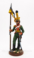 Миниатюра из олова Рядовой 1-го уланского полка, Австрия, 1805-1815 гг, 54 мм, Студия Большой полк - фото