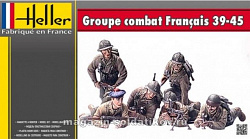 Сборные фигуры из пластика Солдаты Groupe De Combat Franсais 39-45 1:35 Heller