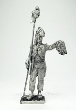 Миниатюра из олова 317 РТ Рядовой пехотного полка революционной армии 1789-95 гг., 54 мм, Ратник - фото