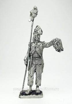 Миниатюра из олова 317 РТ Рядовой пехотного полка революционной армии 1789-95 гг., 54 мм, Ратник