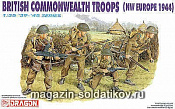 Солдатики из пластика Д Солдаты British Commonwealth Troops (NW Europe 44) (1/35) Dragon - фото