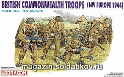 Солдатики из пластика Д Солдаты British Commonwealth Troops (NW Europe 44) (1/35) Dragon
