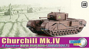 Масштабная модель в сборе и окраске Д Танк CHURCHILL Mk.IV, Тунис 1943, (1/72) Dragon - фото