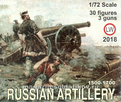 Солдатики из пластика LW 2018 Russian Artillery 1500-1700, 1:72, LW