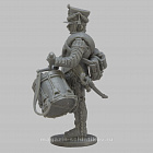 Сборная миниатюра из смолы Барабанщик мушкетёрского полка, Россия 1808-1812 гг, 28 мм, Аванпост