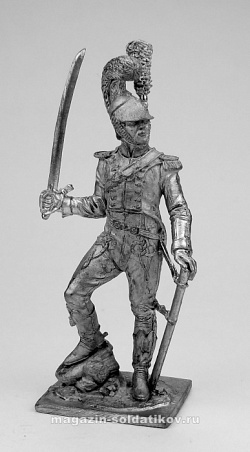 Миниатюра из металла 044. Офицер шевалежерского полка, 1811-1814 гг. EK Castings