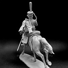 Сборная миниатюра из металла Унтер-офицер гусарских полков, Россия 1812-14, 54 мм, Chronos miniatures