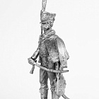 Миниатюра из олова 442 РТ Рядовой Московского гусарского графа Салтыкова полка 1812 г. 54 мм, Ратник