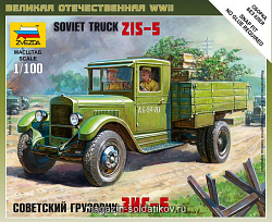 Сборная модель из пластика Советский грузовик ЗИС-5 (1/100) Звезда