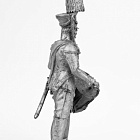 Миниатюра из олова 474 РТ Барабанщик гренадерского взвода батальона Императорской милиции, 1806-1808 гг. 54 мм, Ратник