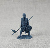 Солдатики из мягкого резиноподобного пластика Воин - крестоносец (Runecraft) серый 1:32, Солдатики Публия - фото
