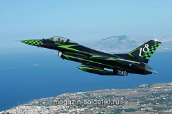Сборная модель из пластика ИТ Самолет F-16 (1/48) Italeri