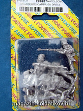 Фигурки из металла FN 437 Гвардейские пешие егеря.Форма для кампании (28 мм) Foundry - фото