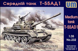 Сборная модель из пластика Советский танк T-55АД1 UM (1/35)