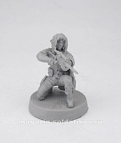 Сборная фигура из смолы Снайпер, серия «Наемники» 28 мм, ArmyZone Miniatures - фото