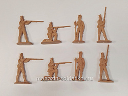Солдатики из пластика Усиление. Армия Потёмкина, набор 1 (8 шт., бежевый) 1:32, Уфимский солдатик (пл019м-БЕЖ) (пл019м-БЕЖ)