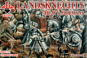 Солдатики из пластика Ландскнехты (тяжелые копейщики), 16 век, (1/72) Red Box - фото
