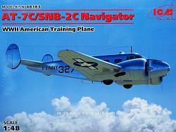 Сборная модель из пластика AT-7C/SNB-2C Navigator, армейский учебный самолет ІІ МВ (1/48) ICM