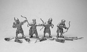 Сборные фигуры из металла Русские лучники (набор 4 шт) 28 мм. Драбант - фото
