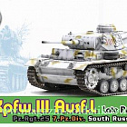 Масштабная модель в сборе и окраске Д Танк Pz.Kpfw.III Ausf.L Late Production, Pz.Rgt.25, 7.Pz-Div., South Russia (1/72) Dragon