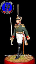 Сборная миниатюра из металла Штаб-офицер лейб гвардии Семёновского полка 1812 г, 1:30, Оловянный парад - фото