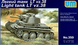 Сборная модель из пластика Немецкий легкий танк LT.vz38 UM (1/72)