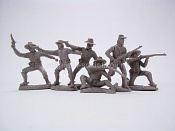 Солдатики из пластика DISMOUNTED CAVALRY (Gray) 12 in 6, 1:32, TSSD - фото