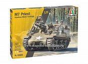 Сборная модель из пластика ИТ Танк M7 PRIEST Howitzer Motor Carriage, 1:35, Italeri - фото