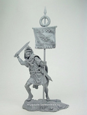 Сборная миниатюра из смолы 75025R СП Вексилларий XXIV легиона, 75 мм, Солдатики Публия - фото