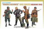 Сборная модель из пластика Д Солдаты Fragile Alliance Axis Forces Balkans 1943 (1/35) Dragon - фото