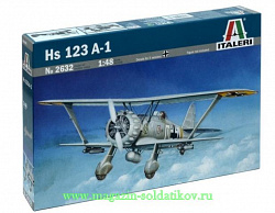 Сборная модель из пластика ИТ Самолет HS-123 A-1 (1/48) Italeri