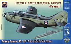 Сборная модель из пластика Палубный противолодочный самолет «Геннет» (1/72) АРК моделс