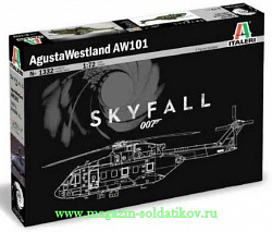 Сборная модель из пластика ИТ Вертолет AW101 Skyfall (1/72) Italeri
