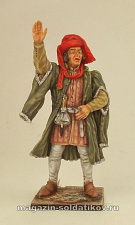 Миниатюра в росписи Артиллерийский мастер, 54 мм - фото