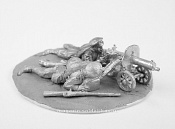 Сборные фигуры из металла Пулеметный расчет, 1918-1922 гг. 28 мм, Figures from Leon - фото
