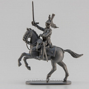 Сборная миниатюра из смолы Офицер - драгун, 28 мм, Аванпост - фото