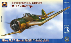 Сборная модель из пластика Тренировочный самолет М.27 «Мастер» (1/72) АРК моделс