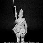 Сборная миниатюра из смолы Рядовой гренадерских полков, Россия, 1799 г. 54 мм, Chronos miniatures