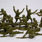 Солдатики из пластика Romanians 12 figures in 6 poses (green), 1:32 ClassicToySoldiers