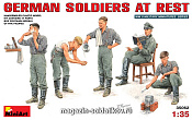 Сборные фигуры из пластика Немецкие солдаты на отдыхе MiniArt (1/35) - фото