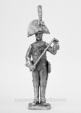 Миниатюра из олова 418 РТ Унтер офицер прусского кирасирского полка 1806 год, 54 мм, Ратник - фото