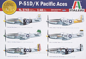 Сборная модель из пластика ИТ Самолет P-51 D/K Pacific ACES (1/48) Italeri - фото