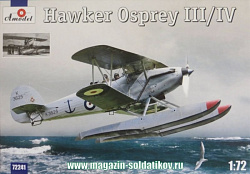 Сборная модель из пластика Самолет-разведчик Хоукер Оспри III/IV (Hawker Osprey) Amodel (1/72)