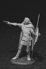 Сборная миниатюра из смолы Франкский воин, 5-6 века Н.Э., 54 мм, Chronos miniatures - фото