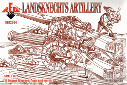 Солдатики из пластика Ландскнехты. Артиллерия, 16 век, (1/72) Red Box
